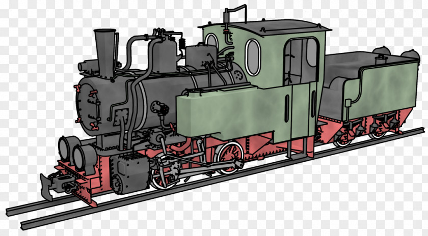 Train Rail Transport Steam Engine Locomotive PNG