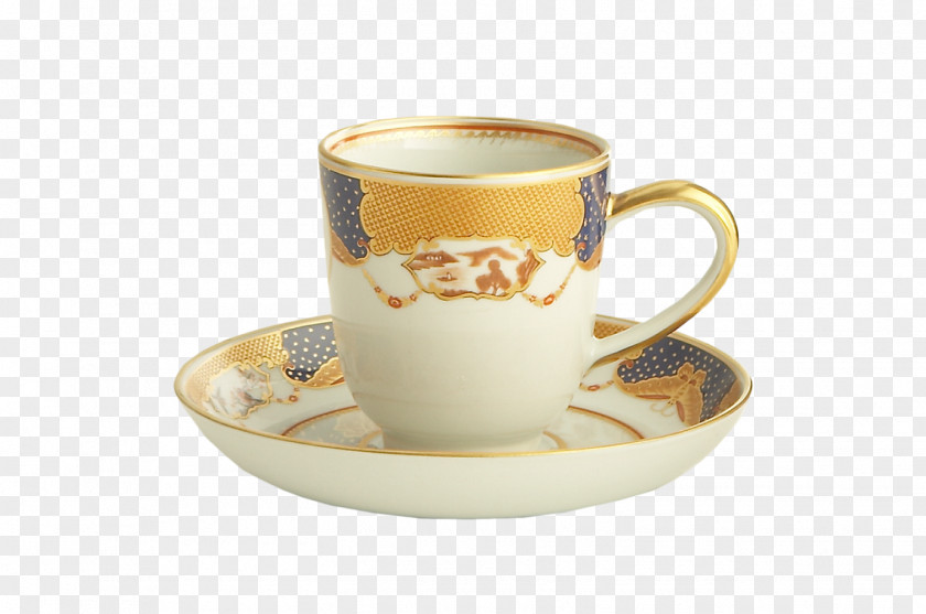Transferware Coffee Cup Demitasse Saucer Espresso Mug M PNG