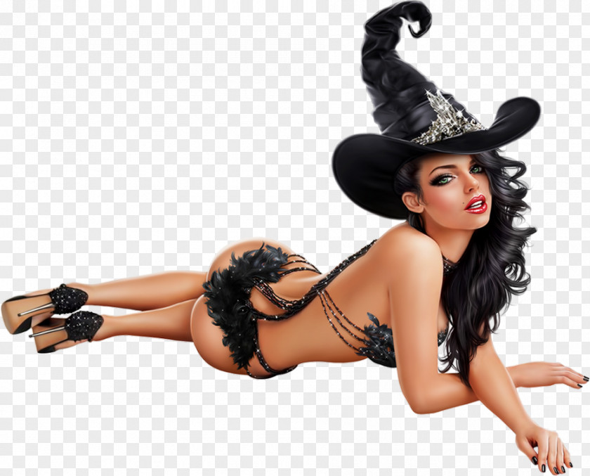 Witch Witchcraft Halloween Jolie Sorcière Image PNG