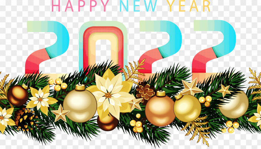 2022 Happy New Year PNG