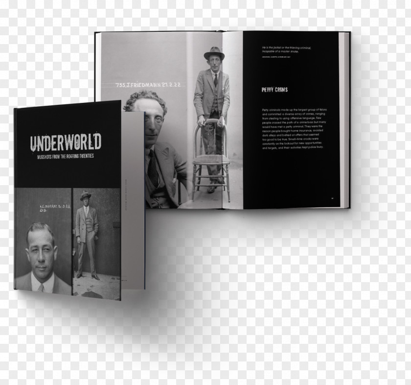 Book Underworld: Mugshots From The Roaring Twenties Publication PNG