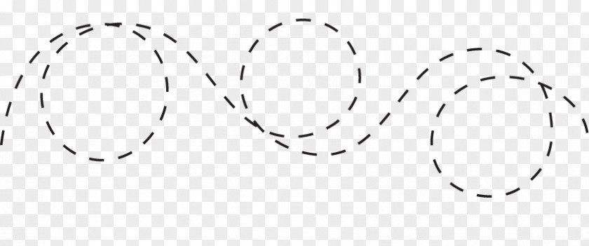 Doted Line Circle Point White Angle Art PNG