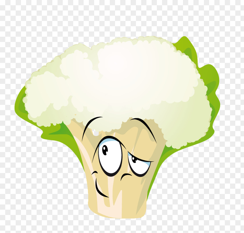 Cauliflower Cartoon Drawing Vegetable PNG