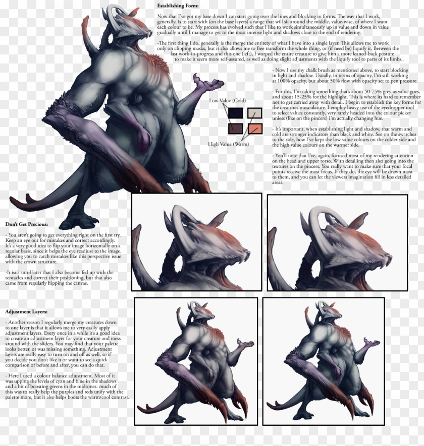 Demon Dungeons & Dragons Glabrezu Concept Art PNG