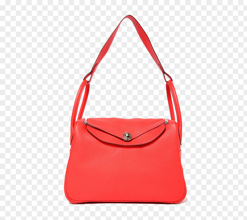 Hermes Red Bag Hobo Hermxe8s Leather Handbag PNG