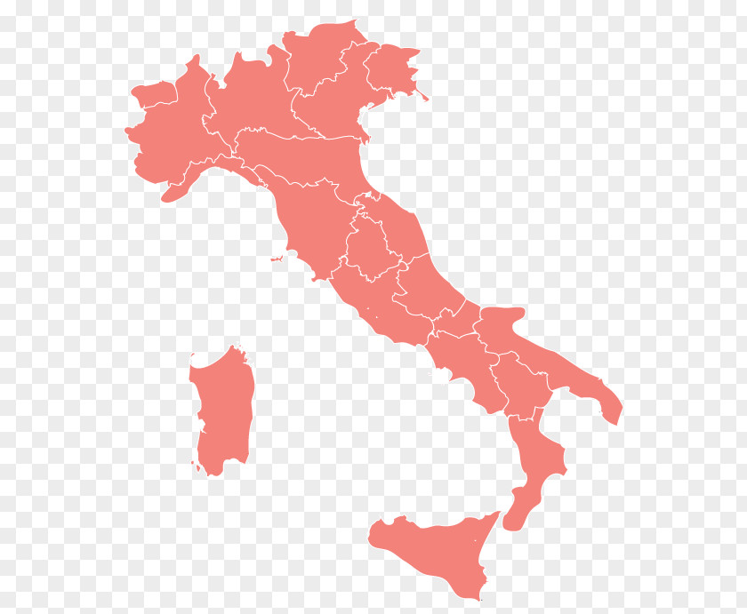 Travel Italy Regions Of Northern Blank Map PNG
