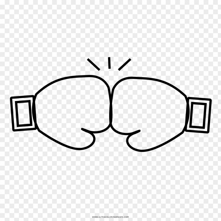 Boxing Glove Drawing Coloring Book PNG