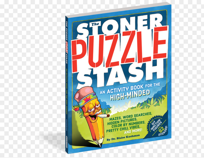 Cannabis The Stoner Puzzle Stash: A Coloring And Activity Book For High-Minded Film PNG