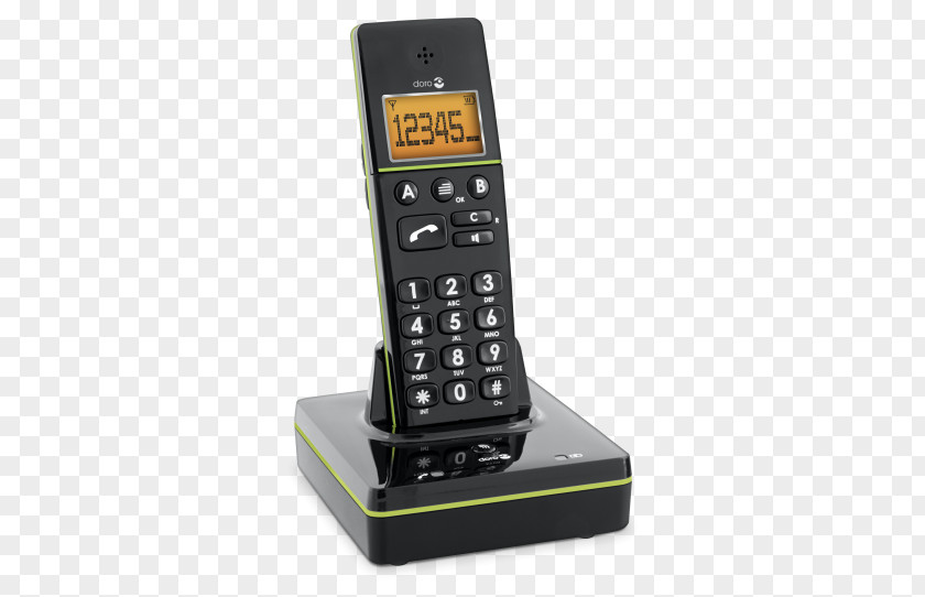 Doro Cordless Telephone Pager DORO PhoneEasy 336w Digital Enhanced Telecommunications PNG