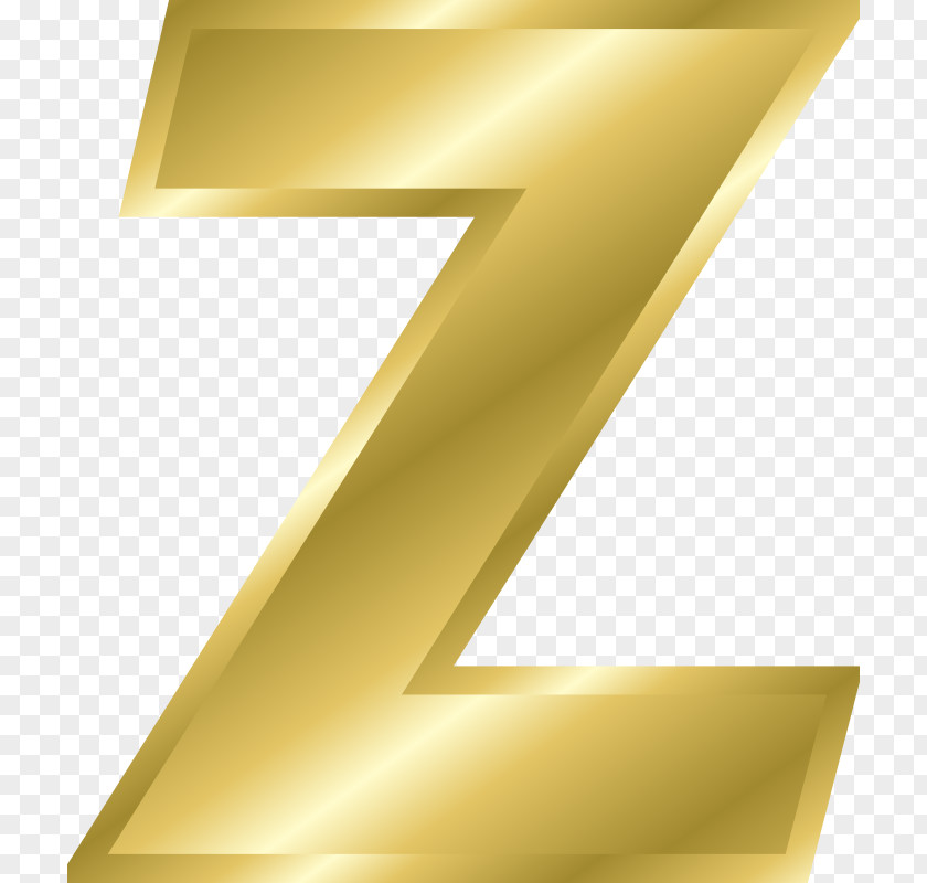 Gold Letter Z Symbol Clip Art PNG