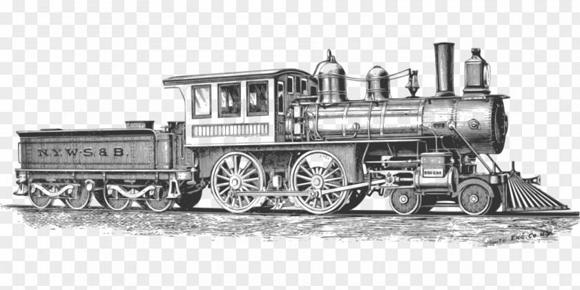 Railroad Tracks Rail Transport Train Steam Locomotive Clip Art PNG