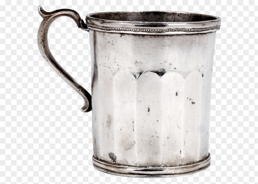 Silver Cup Coffee Mug Pitcher PNG