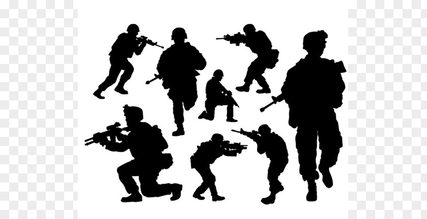 Soldier Military Silhouette PNG