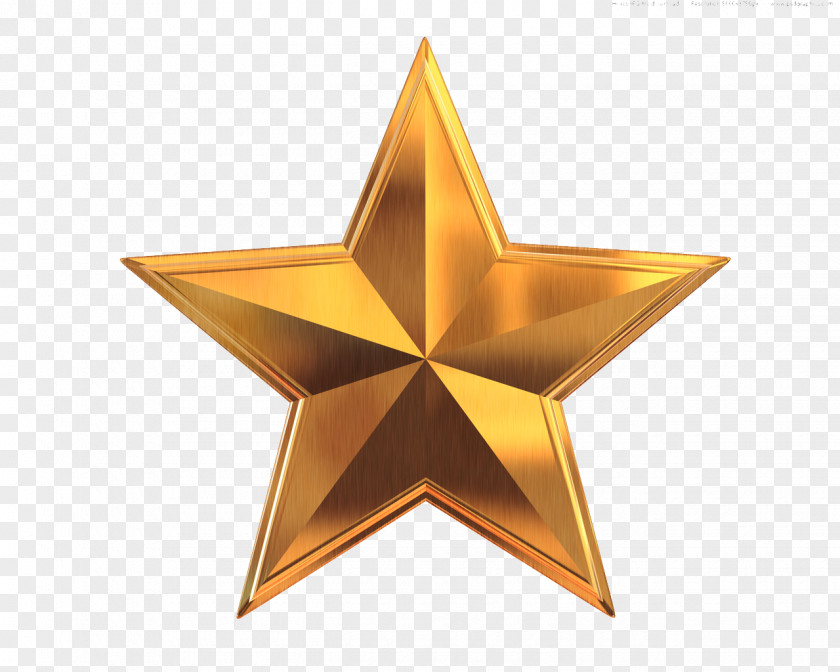 5 Star Gold Clip Art PNG