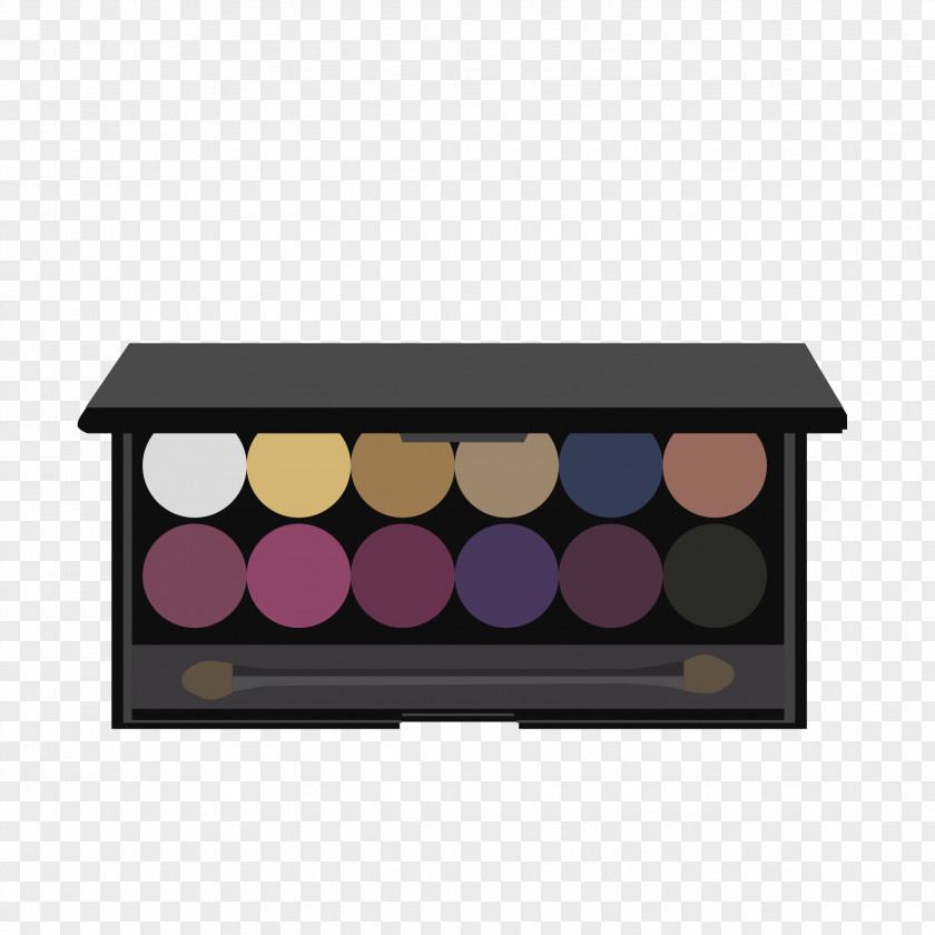 Multicolor Eyeshadow Eye Shadow Color Cosmetics Palette Sleek MakeUP PNG