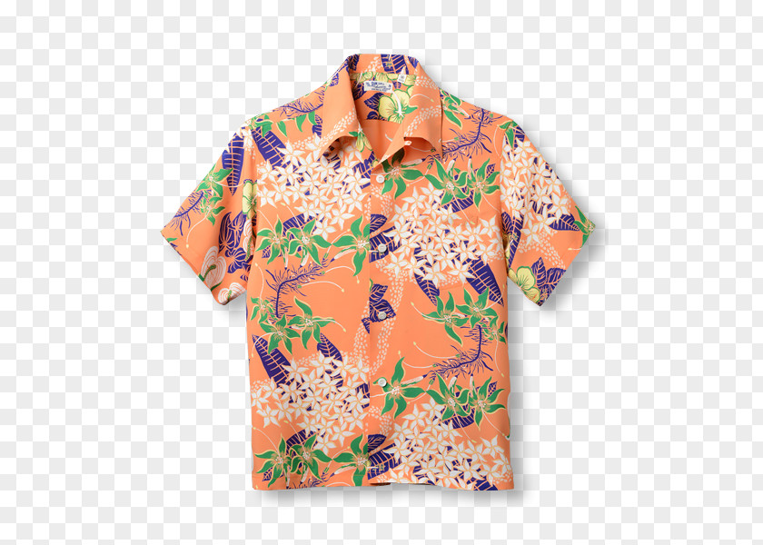 Sleeve Aloha Shirt Chums Omotesando Blouse PNG