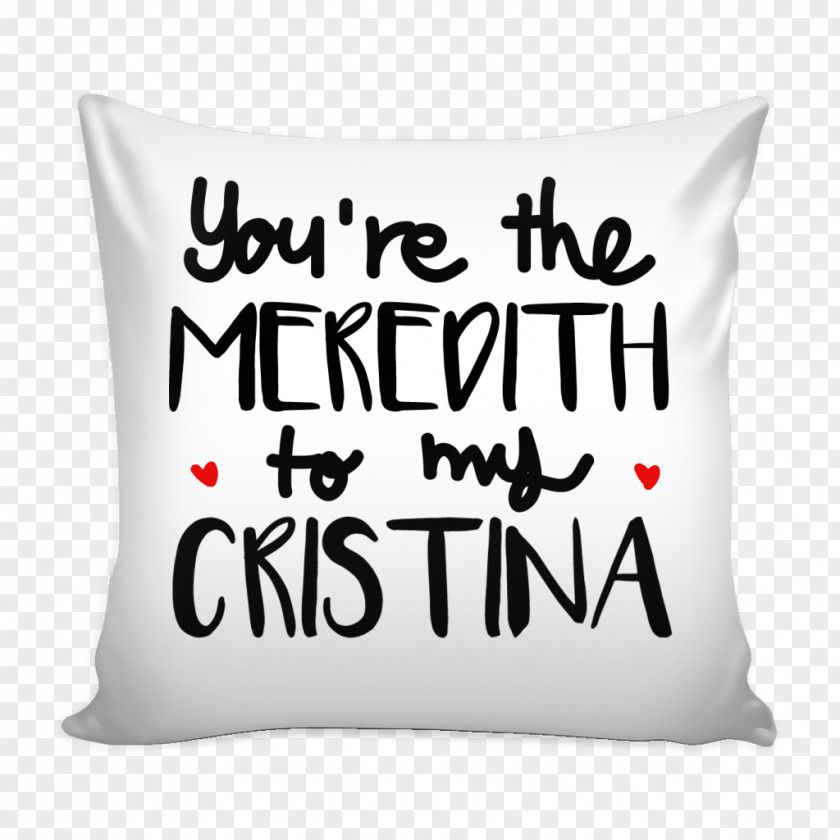 Grey's Anatomy Cristina Yang Meredith Grey Mug Pillow YouTube PNG