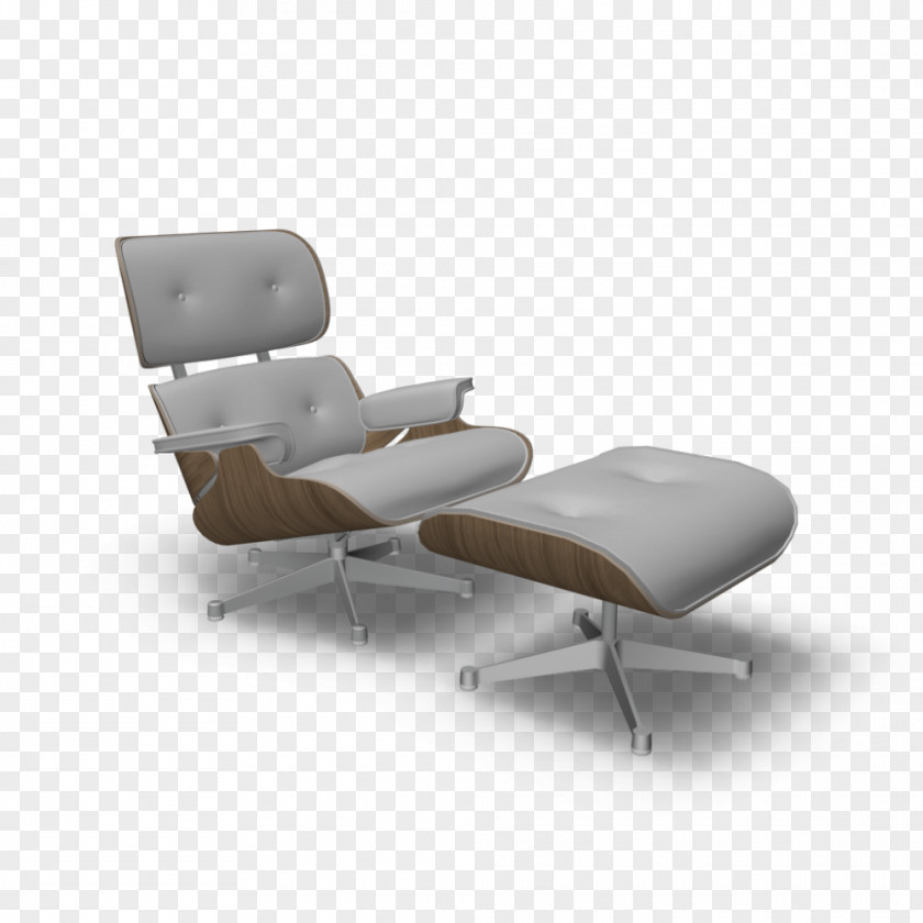 Chair Eames Lounge Recliner Chaise Longue Vitra PNG
