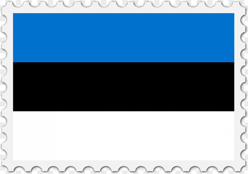 Flag Of Estonia Postage Stamps Clip Art PNG