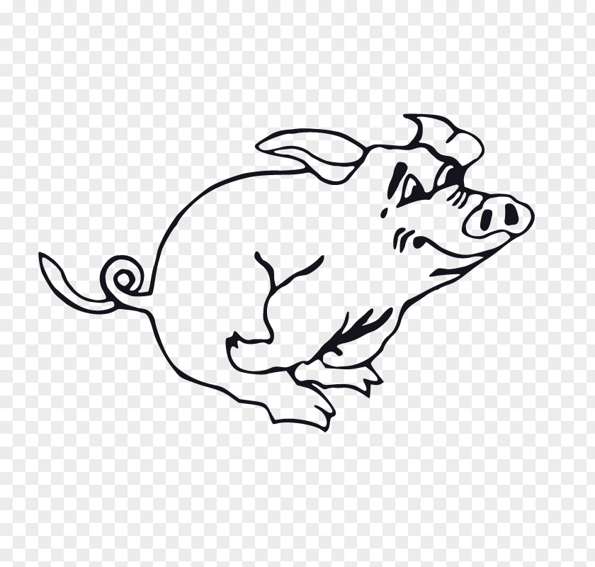 Flying Pig Domestic Cartoon Clip Art PNG