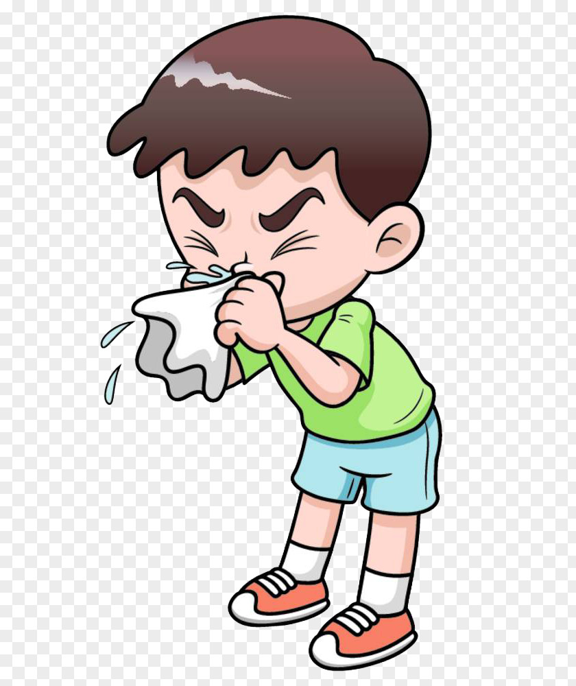 Cartoon Illustration Baby Fever, Runny Nose Common Cold Royalty-free Clip Art PNG