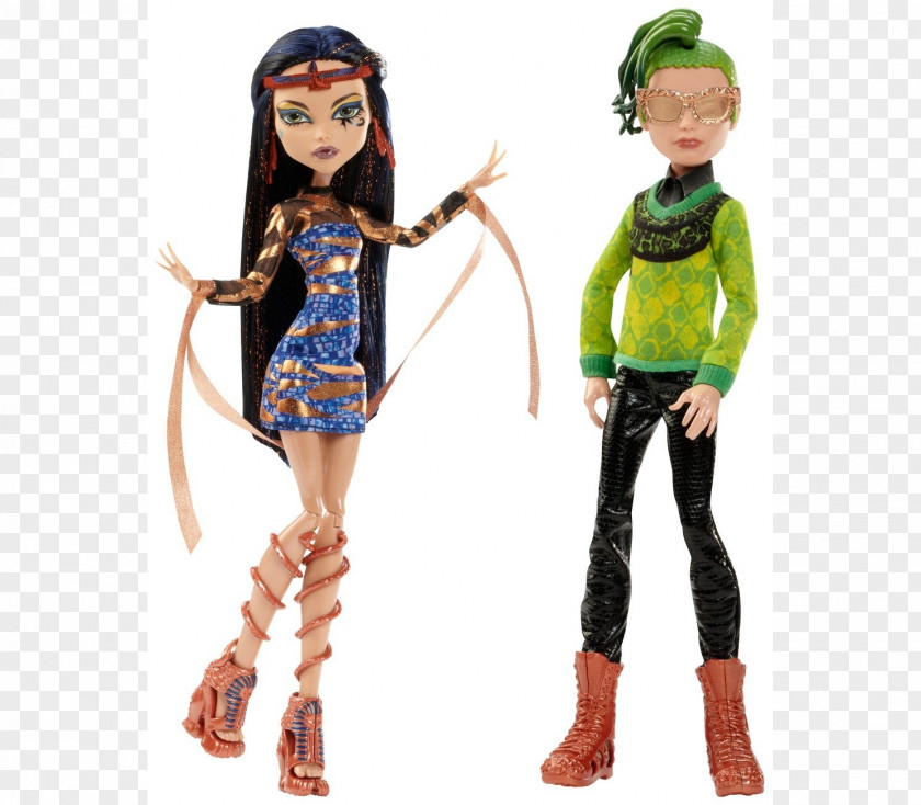 Doll Monster High Boo York, York Comet-Crossed Couple Mattel City Schemes Nefera De Nile PNG