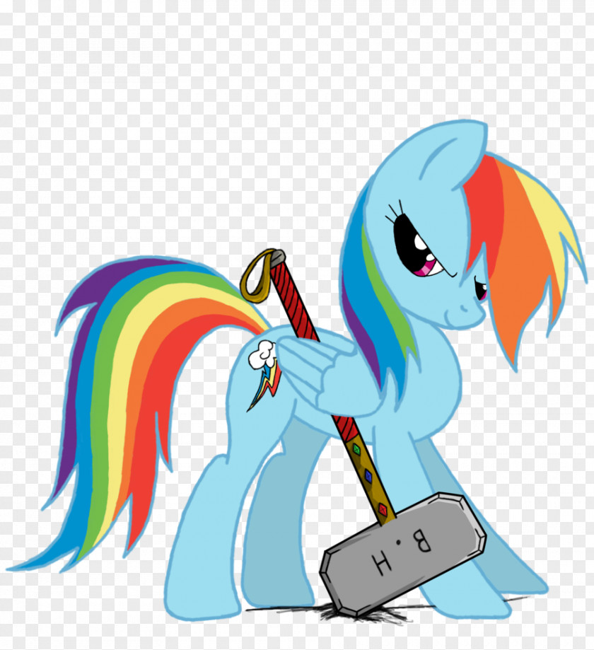 Horse Pony Rainbow Dash Banhammer PNG