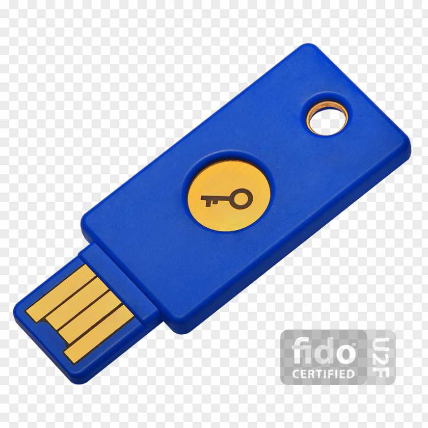 Key Security Token Universal 2nd Factor FIDO Alliance YubiKey Multi-factor Authentication PNG