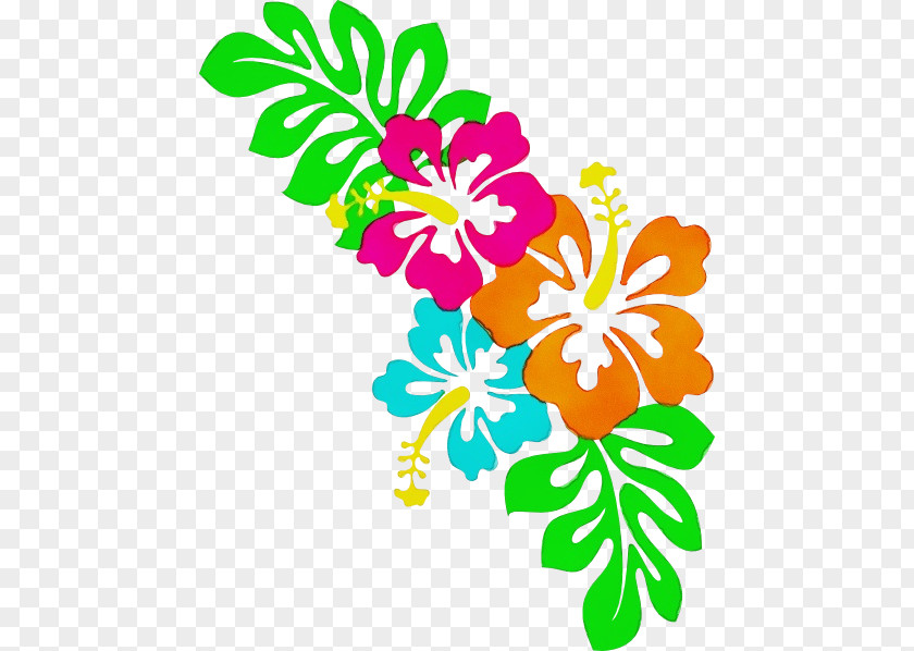 Mallow Family Petal Hibiscus Flower Plant Hawaiian Clip Art PNG