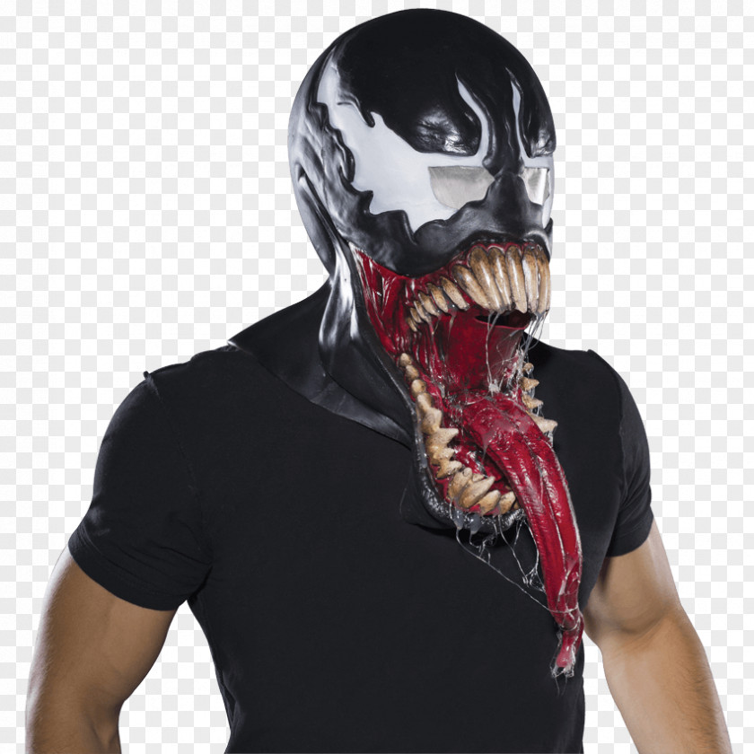 Rubber Mask Venom Spider-Man Halloween Costume PNG