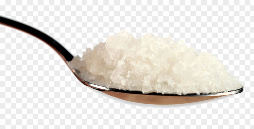 A Spoonful Of White Coarse Salt Tablespoon Teaspoon Cup PNG