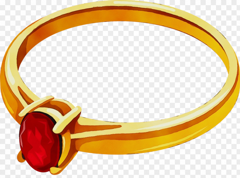 Bracelet Ring Orange PNG