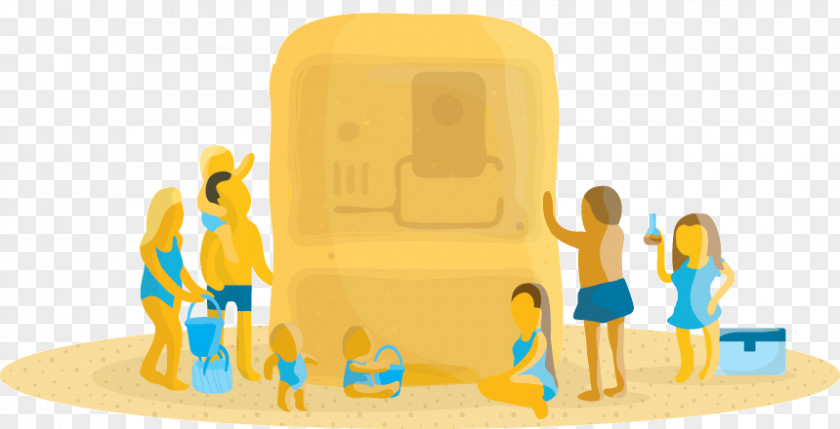 Family Beach Toy Font PNG