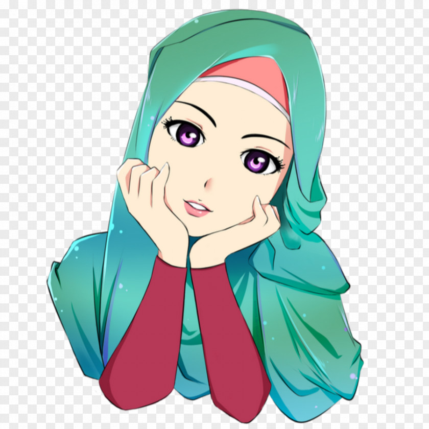 Hijab Cartoon Islam Drawing Anime PNG Anime, muslim, animated girl illustration clipart PNG