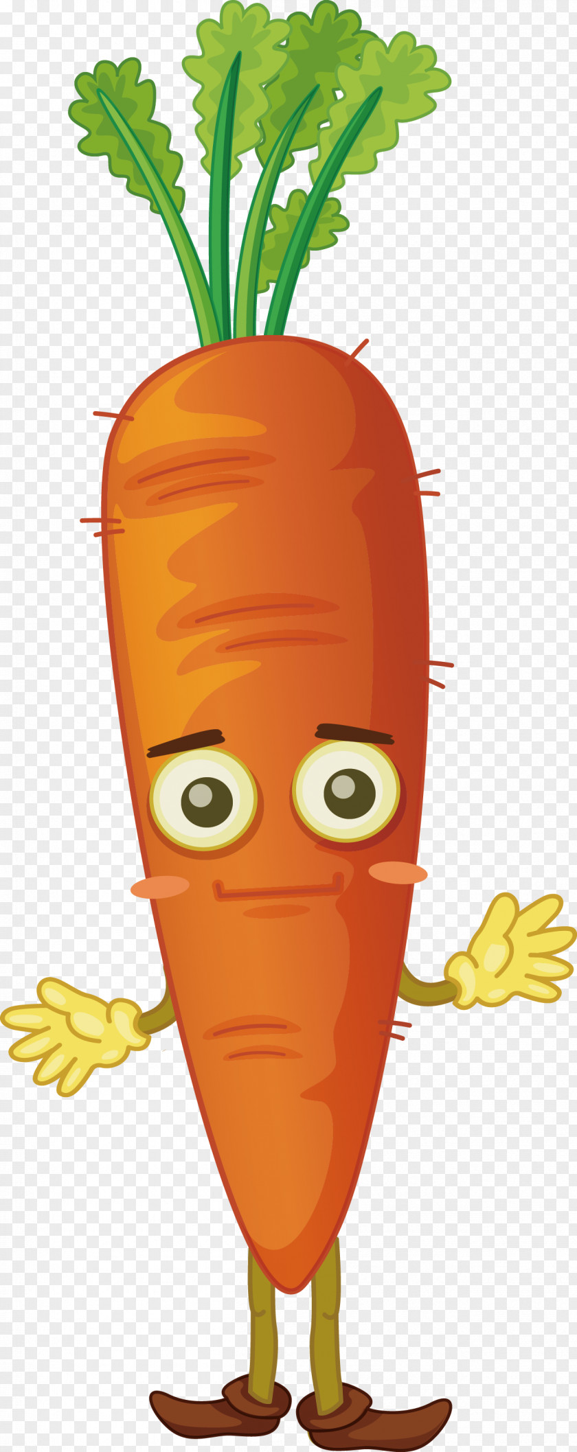 Vector Cartoon Carrot Vegetable Stock Illustration PNG