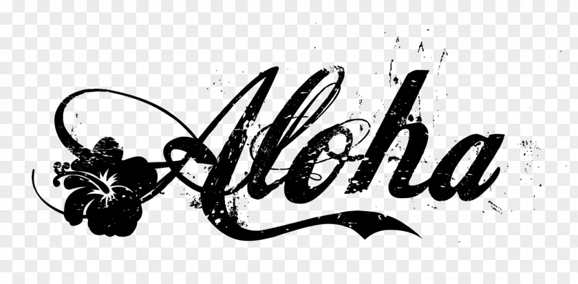 Aloha Hawaii Sticker Outrigger Canoe Paddle PNG