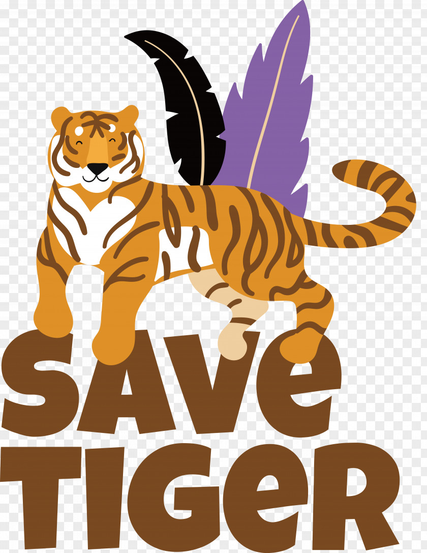 Cat Tiger Whiskers Cartoon Small PNG