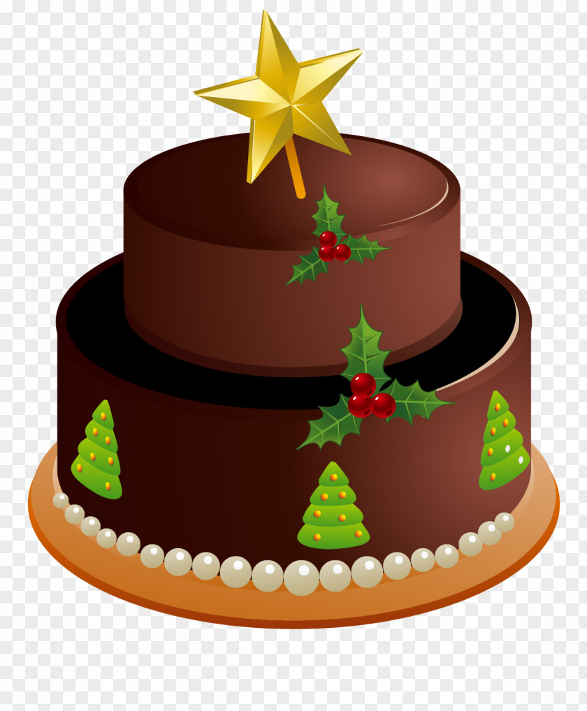 Decorating The Cake Chocolate Christmas Day Black Forest Gateau PNG