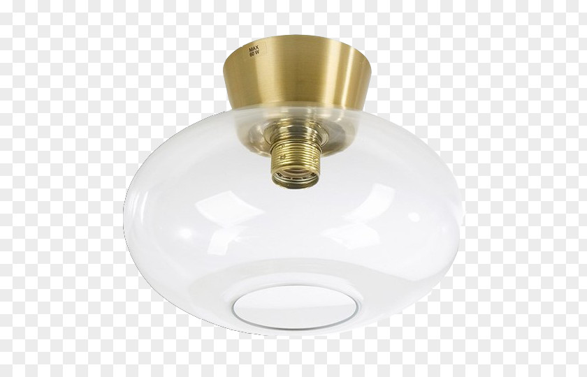 Lamp Brass Ceiling Glass Metal PNG