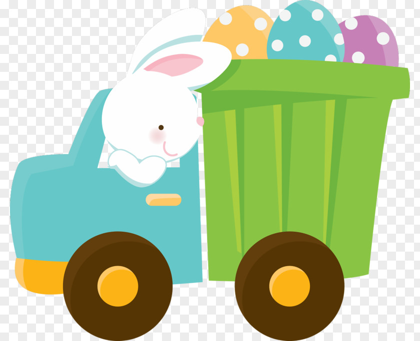 Little Rabbit Cartoon Car Easter Bunny T-shirt Egg Clip Art PNG