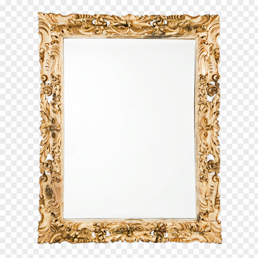 Luxurious Texture Carving Picture Frames Furniture Mirror Light Drawing PNG