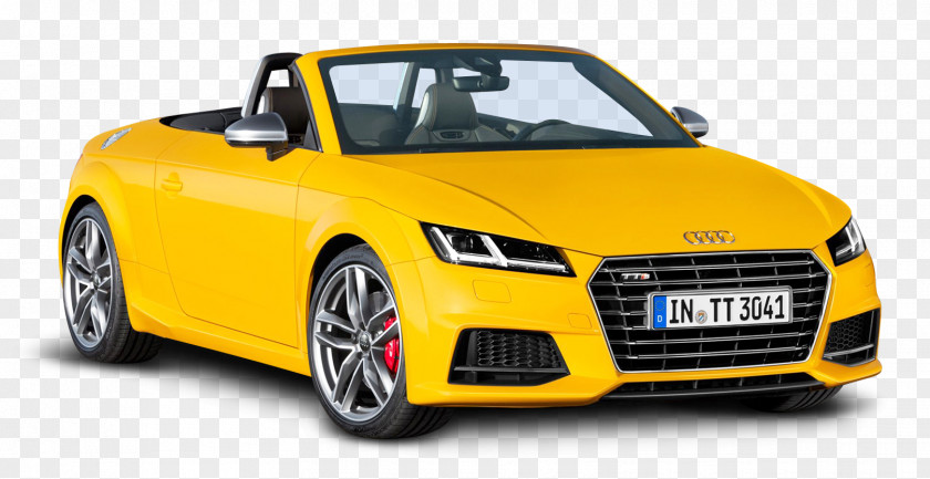 Yellow Audi TTS Roadster Car 2015 2014 TT PNG