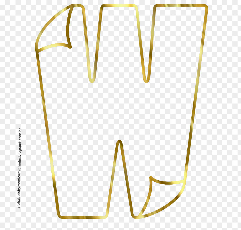 Golden Brain Alphabet Letter Yellow Font PNG