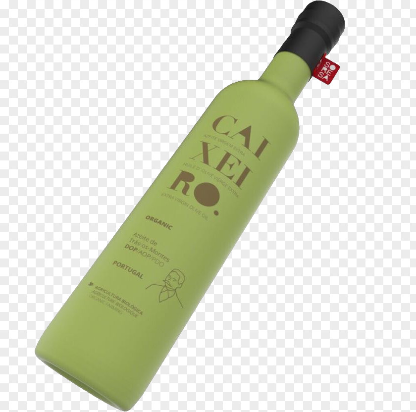 Green Organic Liqueur Wine Bottle PNG