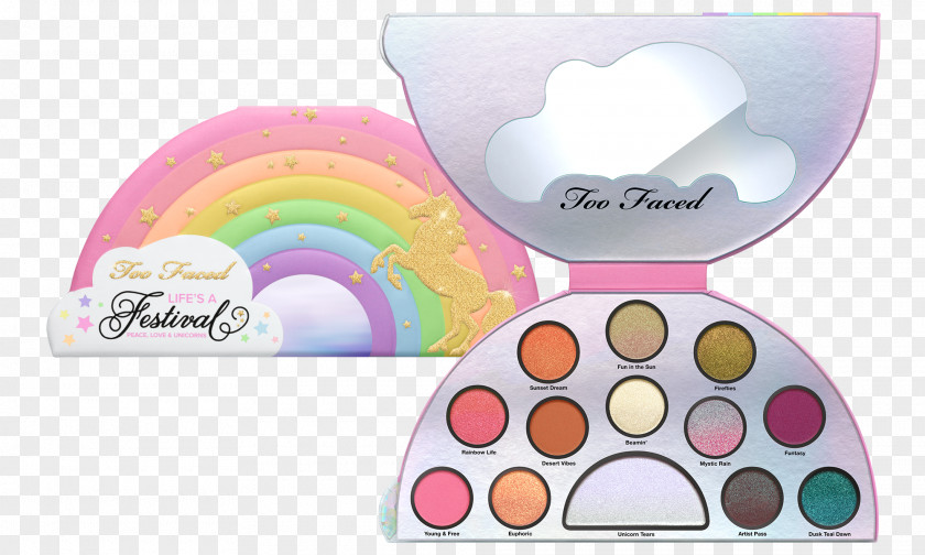 Life's A Festival- Too Faced Peanut Butter & Jelly Eye Shadow PalettePalette Unicorn Cosmetics, LLC Magic Crystal Lip Topper PNG