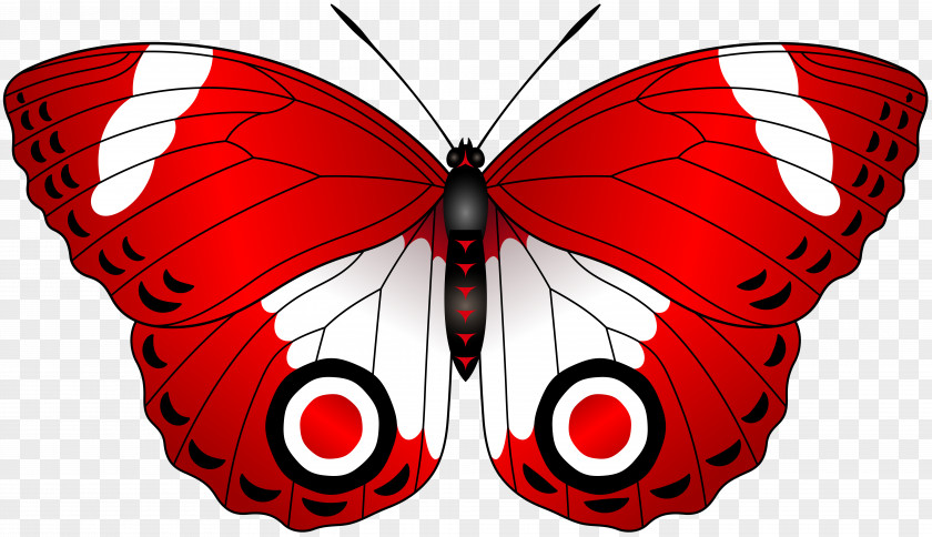 Red Butterfly Transparent Clip Art Image PNG