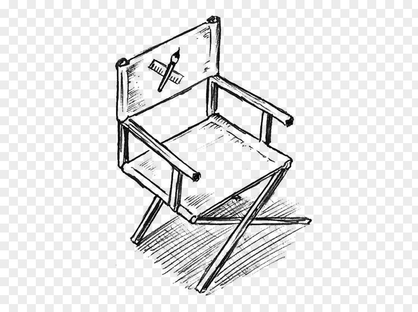 Creative Director Chair Angle Sketch PNG