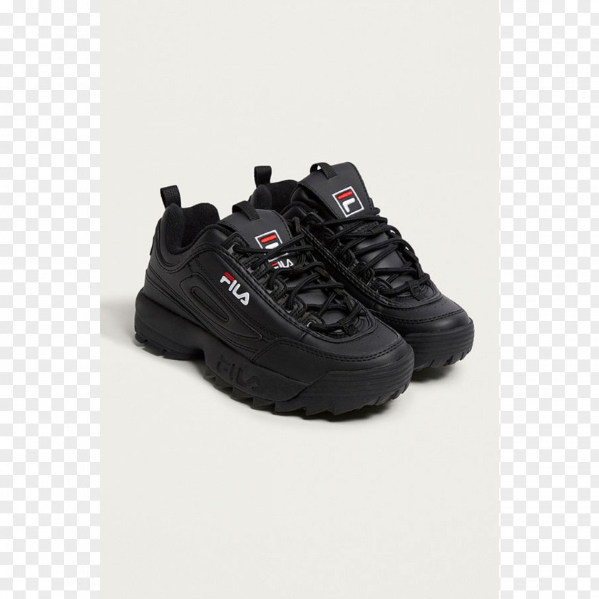 Fila Walking Shoes For Women Black Disruptor II Mens Sports Clothing PNG