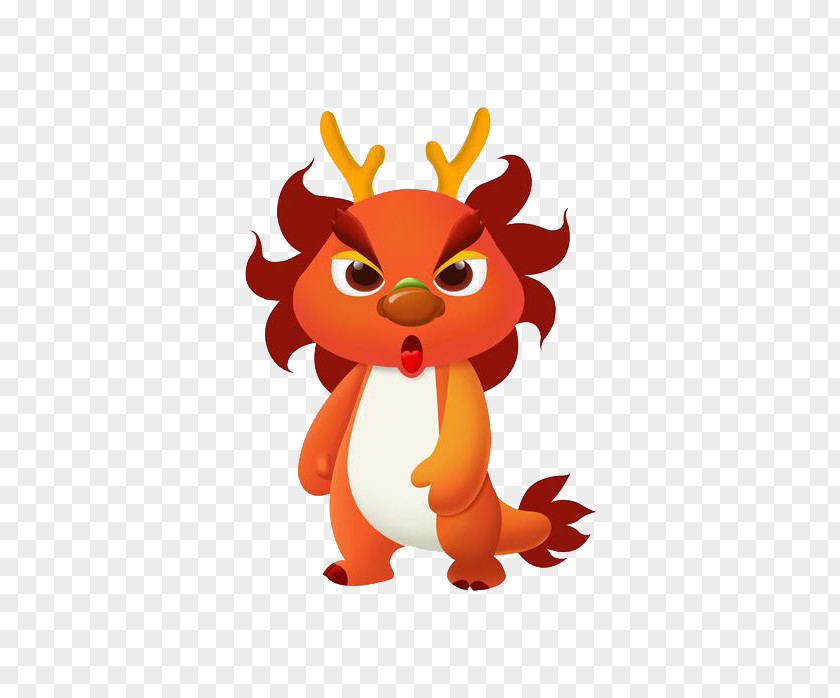Angry Little Dragons Chinese Dragon Cartoon Clip Art PNG