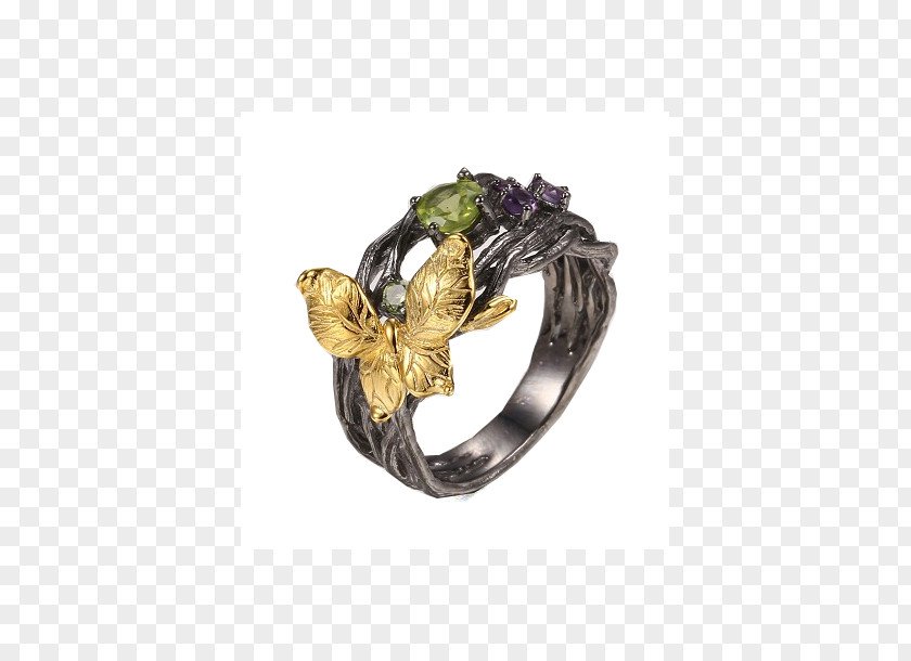 Ring Peridot Gemstone Gold Jewellery PNG